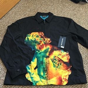 New order by pleasures zip up jacket